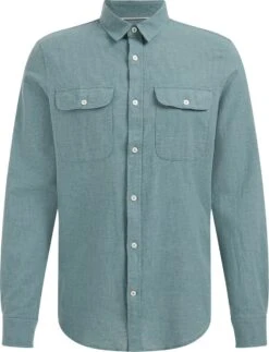 WE Fashion Heren Regular Fit Overhemd Met Dessin