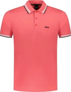 Hugo Boss Polo Rood Rood Normaal - Maat XXL - Mannen - Lente/Zomer Collectie - Katoen