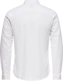 Only & Sons Overhemd Onscaiden Ls Solid Linen Shirt Noos 22012321 White Mannen Maat - L -Casio Verkoop 934x1200 13