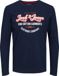 JACK&JONES PLUS JJANDY TEE LS CREW NECK PLS Heren T-shirt - Maat EU2XL US1L