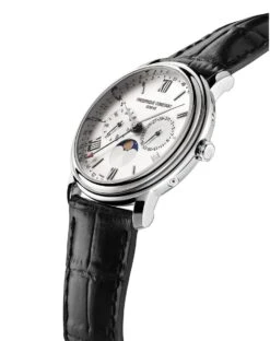 Frédérique Constant Classics FC-270SW4P6 Horloge - Leer - Zwart - Ø 40 Mm -Casio Verkoop 949x1200