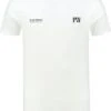 Purewhite - Heren Slim Fit T-shirt - Wit - Maat L