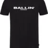 Ballin Amsterdam - Heren Slim Fit T-shirt - Zwart - Maat L