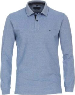 Casa Moda - Longsleeve Polo Lichtblauw - Regular-fit - Heren Poloshirt Maat M -Casio Verkoop 953x1200 4