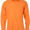 James And Nicholson Heren Longsleeve Poplin Shirt (Oranje) -Casio Verkoop 953x1200 7