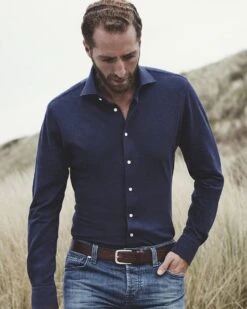 Profuomo - Overhemd Knitted Donkerblauw - 45 - Heren - Slim-fit 17 Profuomo - Overhemd Knitted Donkerblauw - 45 - Heren - Slim-fit -Casio Verkoop 960x1200 74