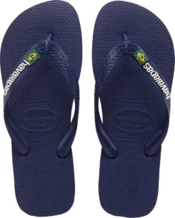 Havaianas Brasil Logo Unisex Slippers - Navy Blue - Maat 45/46 -Casio Verkoop 967x1200 5