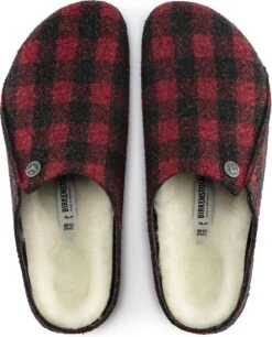 Birkenstock Zermatt Shearling Pantoffels Plaid Red Wolvilt Regular-fit - Maat 44 -Casio Verkoop 970x1200 2