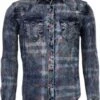 Denim Overhemd - Slim Fit Lange Mouwen Heren - Kleur Print - Blauw 2 Denim Overhemd - Slim Fit Lange Mouwen Heren - Kleur Print - Blauw -Casio Verkoop 975x1200 12