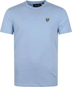 Lyle And Scott - T-shirt Lichtblauw - Maat L - Modern-fit