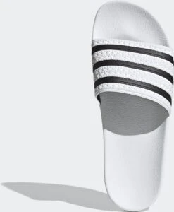 Adidas Adilette Heren Slippers - White/Core Black/White - Maat 44.5 -Casio Verkoop 989x1200 8
