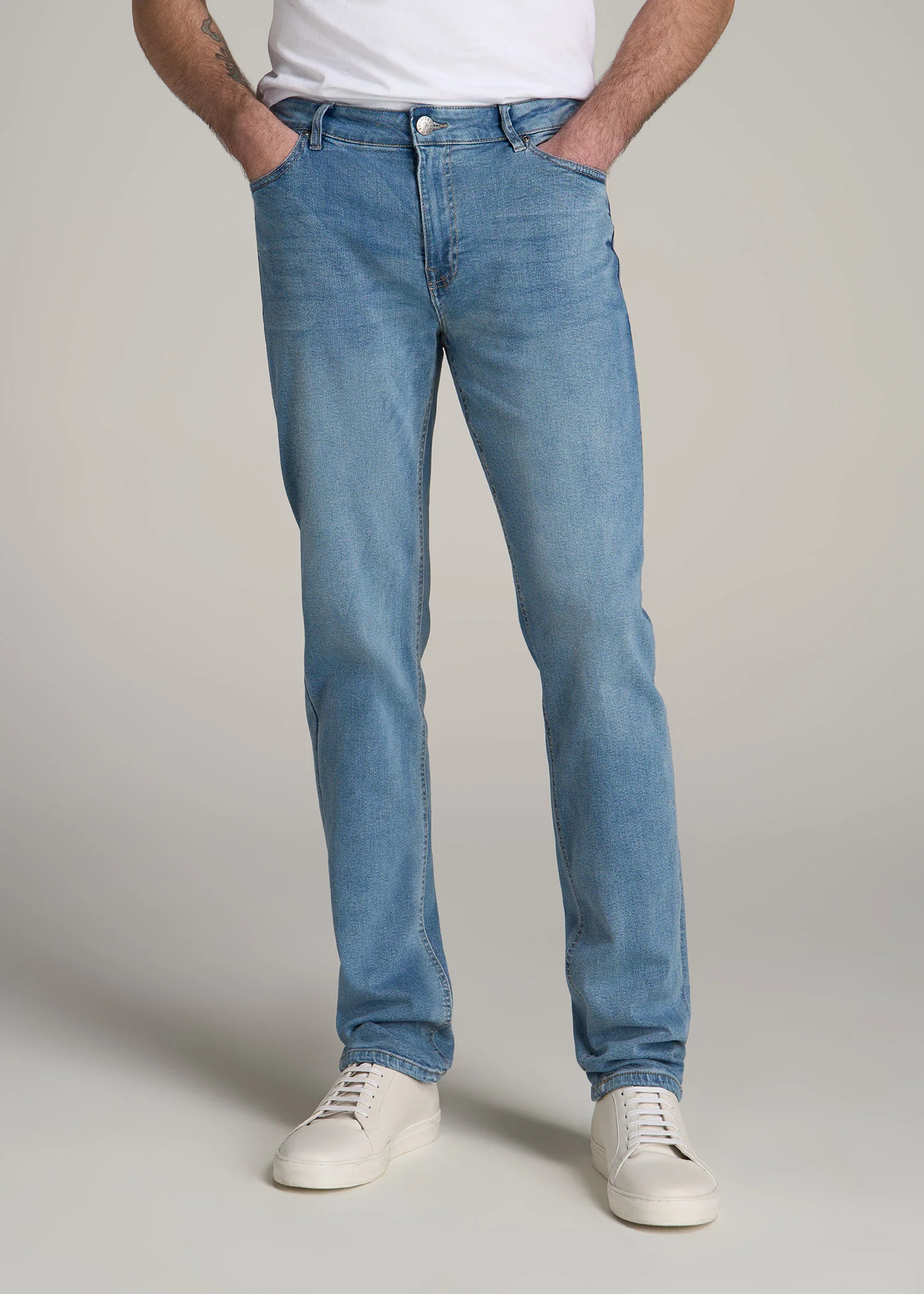 Voorkant 18 Voorkant -Casio Verkoop American Tall Men J1 Straight Fit Jeans New Fade front